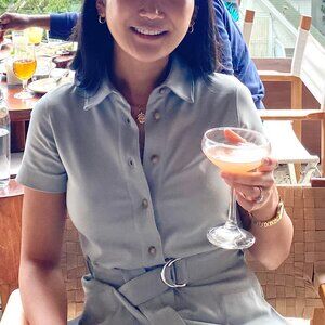 Club Monaco Green Belted Mini Dress